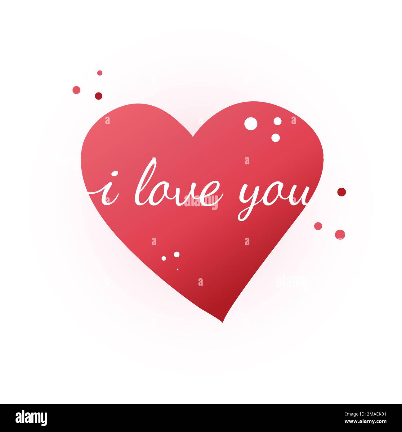 Happy Valentine's Day Envelope with Paper Hearts Flying Away. Vector ...