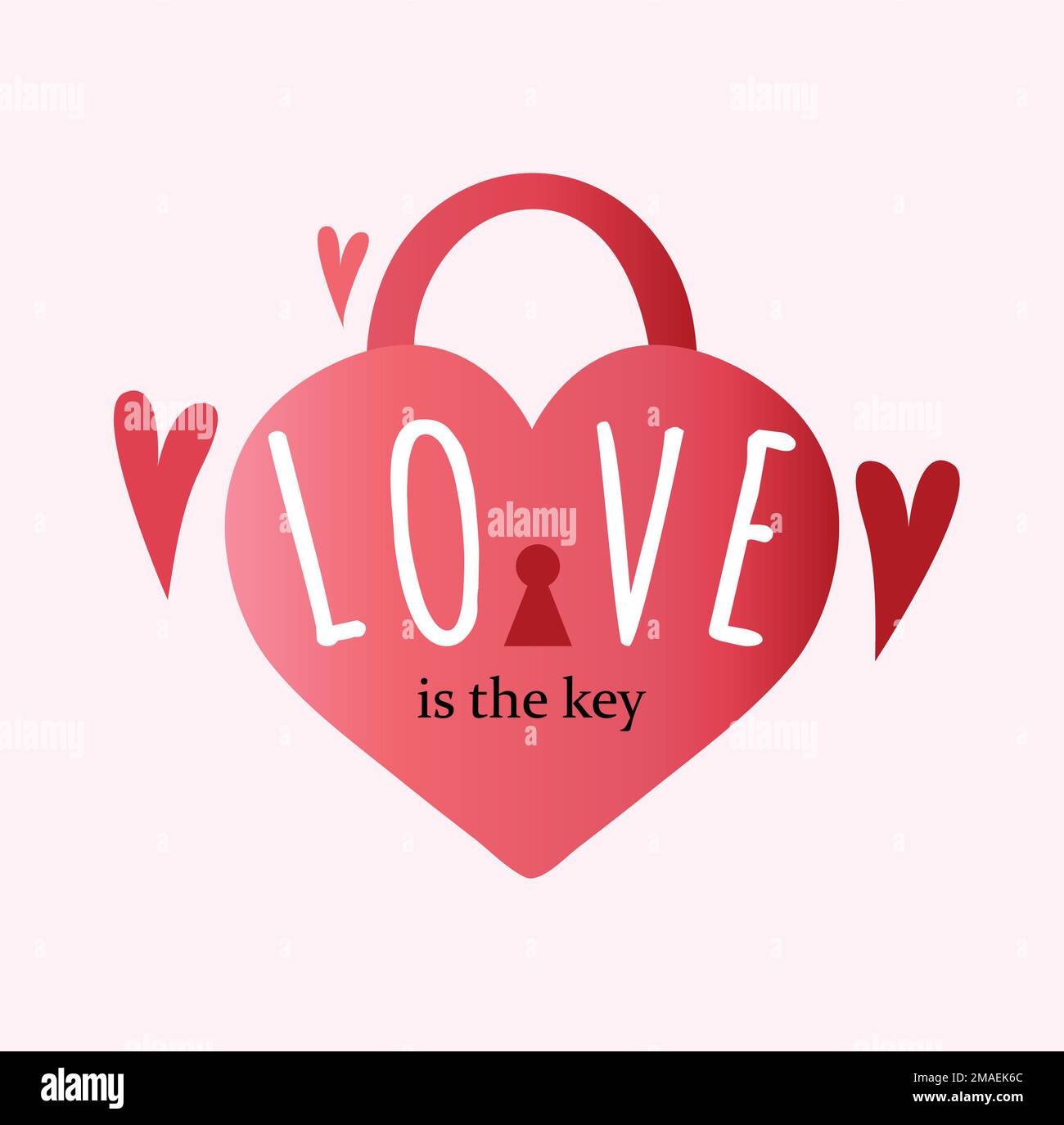 Happy Valentine's Day Envelope with Paper Hearts Flying Away. Vector ...