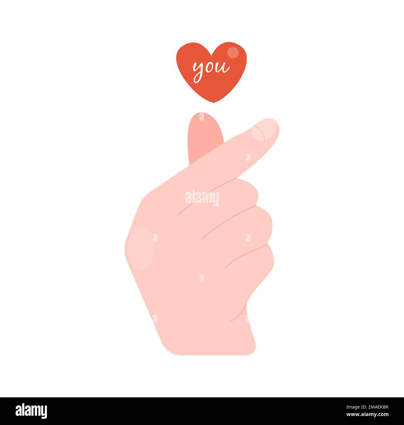 Happy Valentine's Day Envelope with Paper Hearts Flying Away. Vector ...