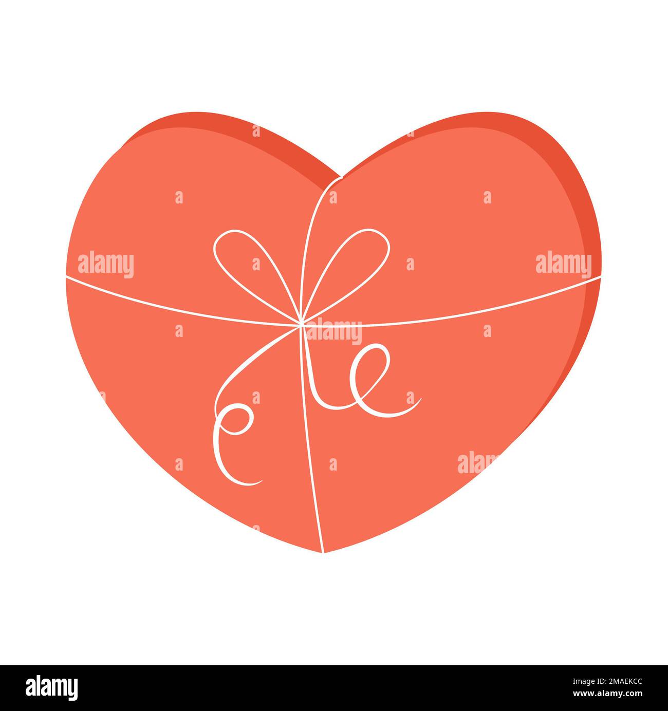 Happy Valentine's Day Envelope with Paper Hearts Flying Away. Vector ...