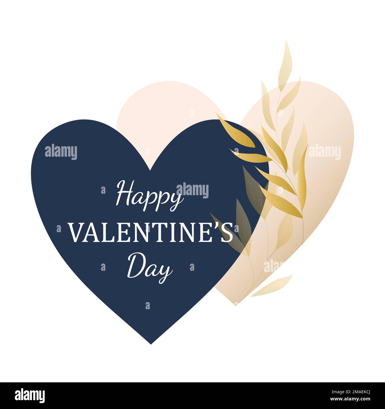 Happy Valentine's Day Envelope with Paper Hearts Flying Away. Vector ...