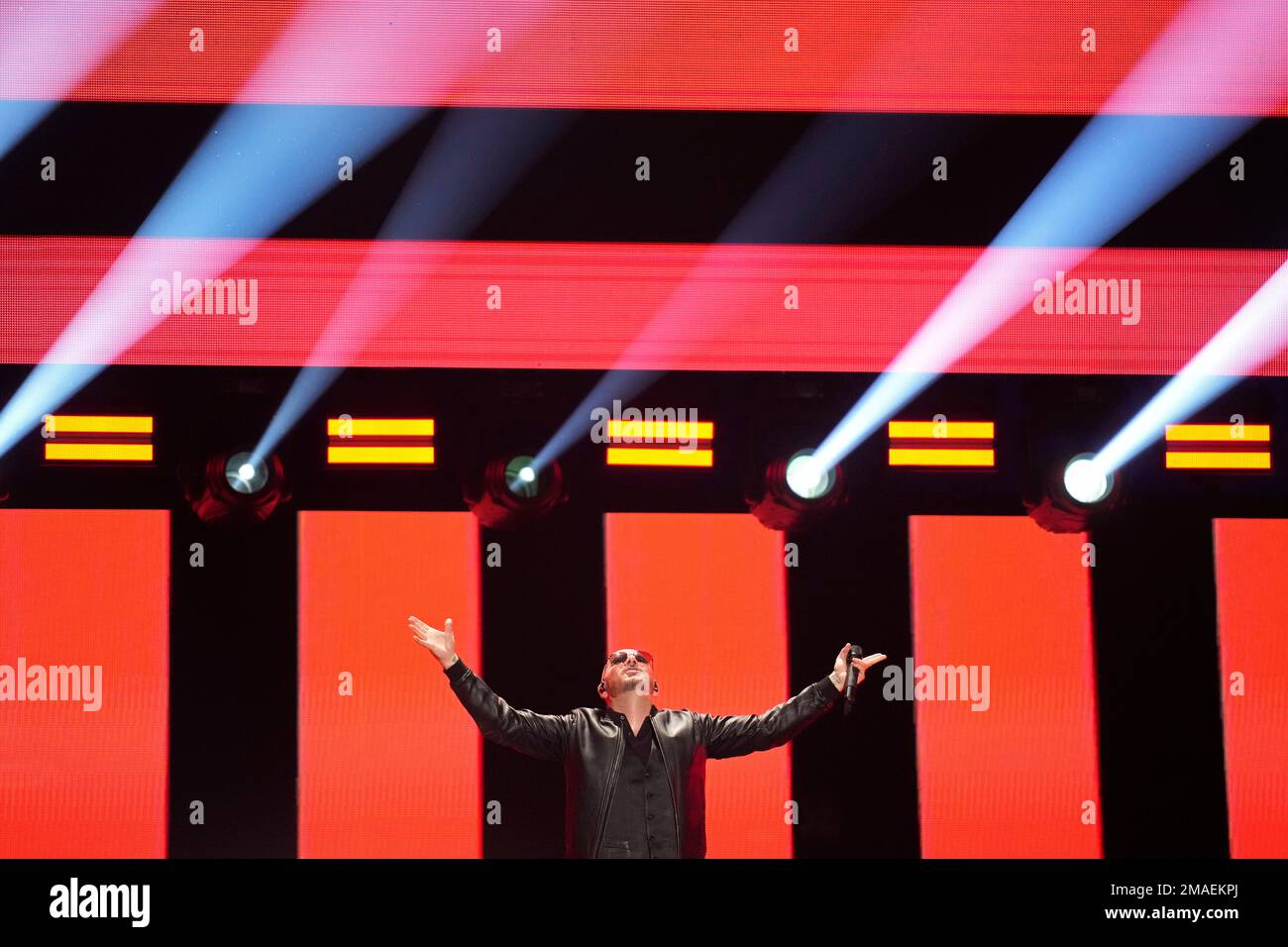 Pitbull performs on the first night of the 2022 iHeartRadio Music