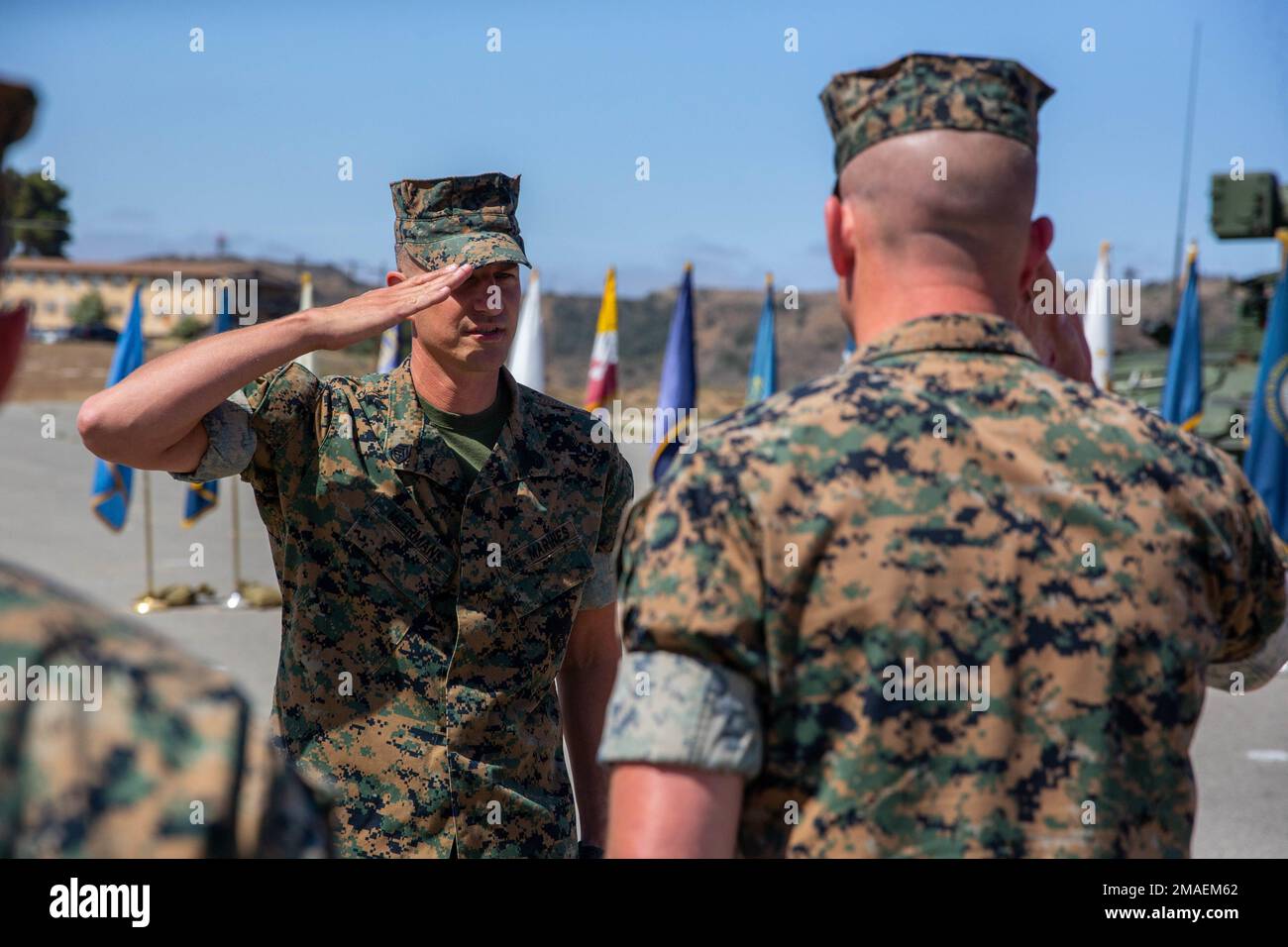 U.S. Marine Corps Gunnery Sgt. Michael Meermans, a Light Armored ...