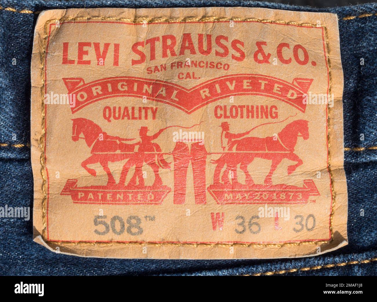 Levi's jeans label hi-res stock photography and images - Alamy