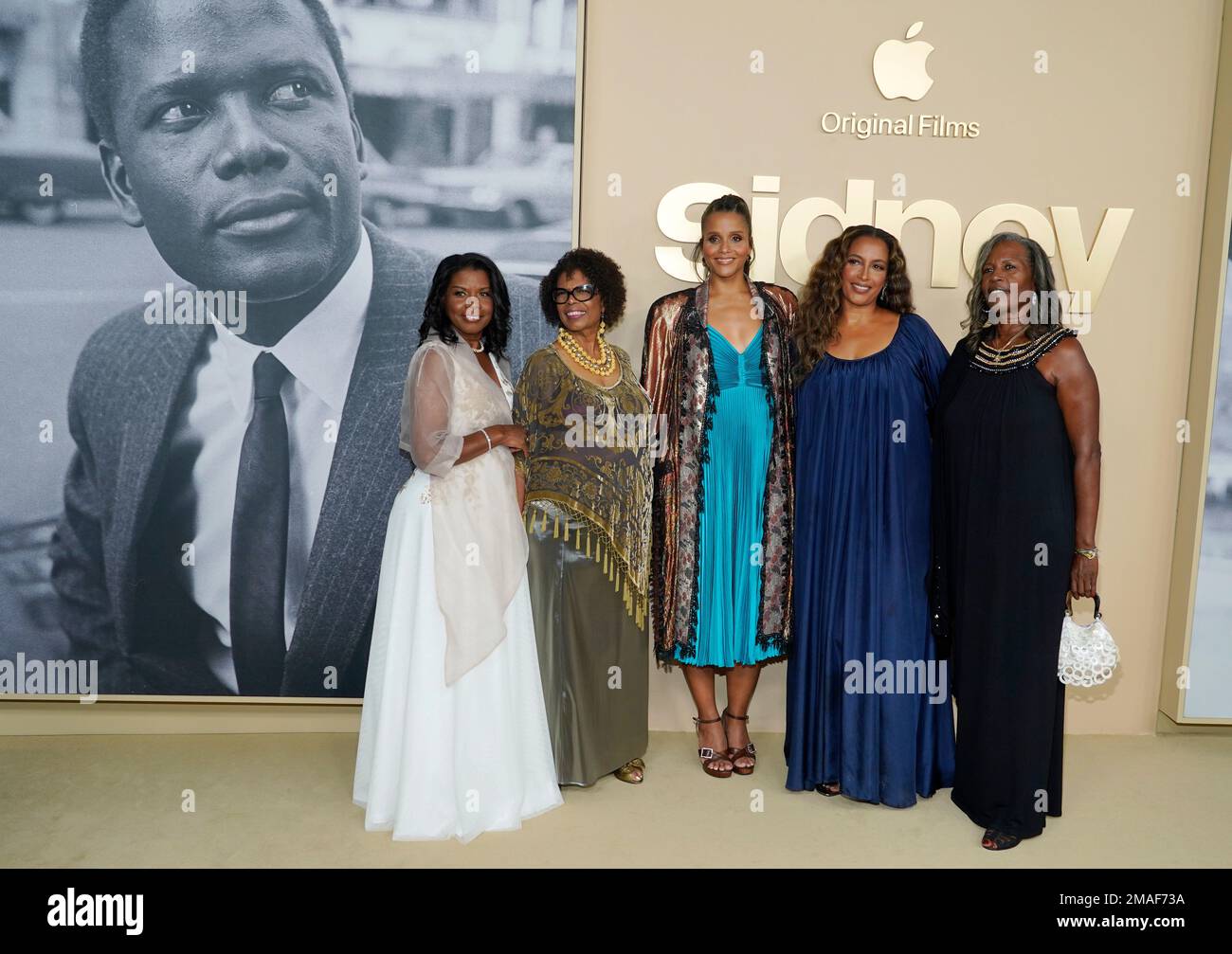 From left, Sherri Poitier, Beverly PoitierHenderson, Sydney Poitier