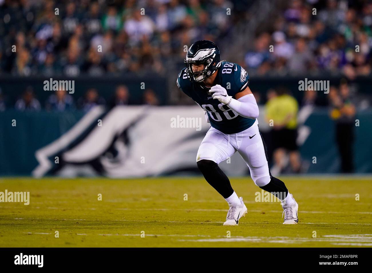 Philadelphia Eagles tight end Dallas Goedert in action during an NFL  football game, Monday, Sept. 19, 2022, in Philadelphia. (AP Photo/Matt  Rourke Stock Photo - Alamy