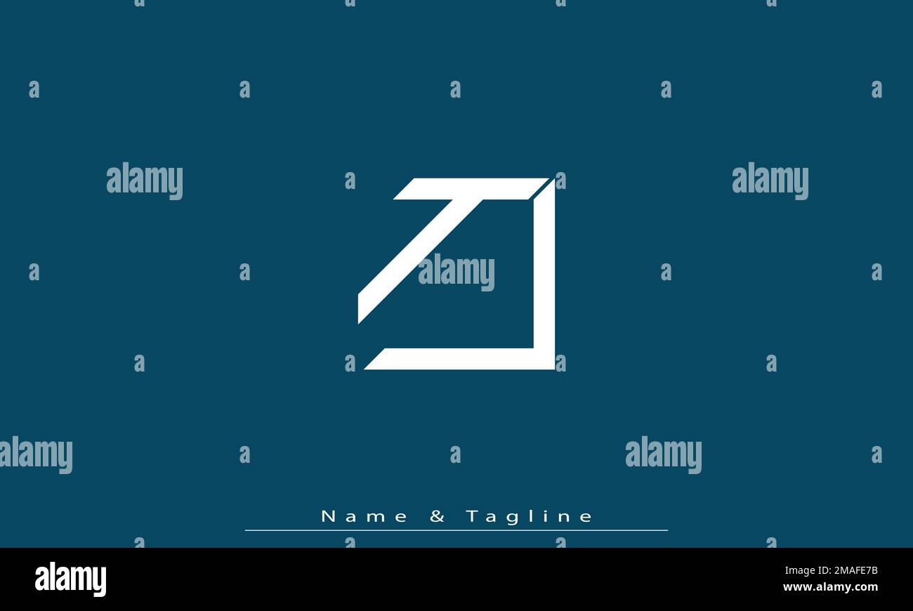 Alphabet letters Initials Monogram logo TV , VT Stock Vector