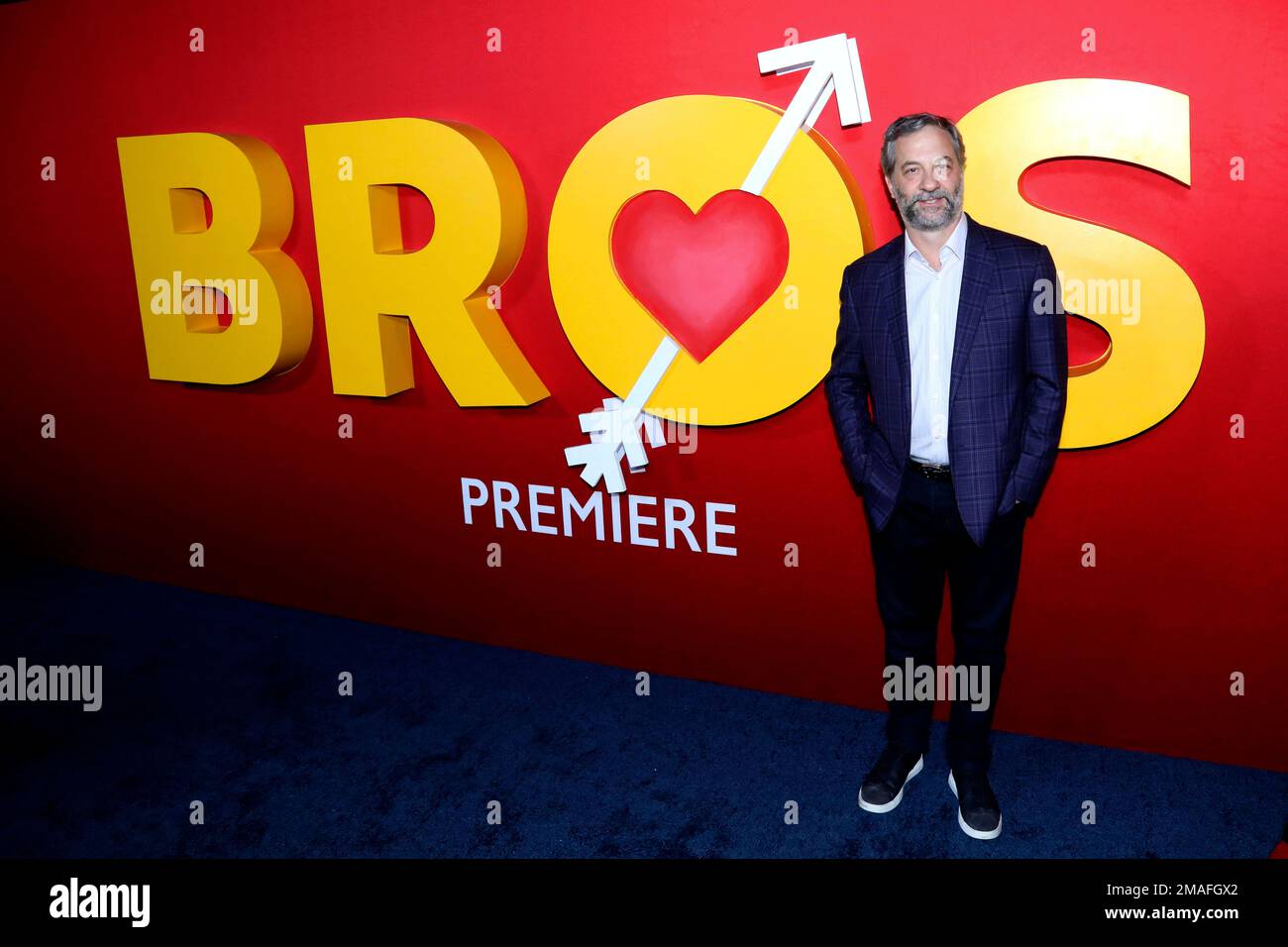 Judd Apatow attends the premiere of "Bros" at AMC Lincoln Square on