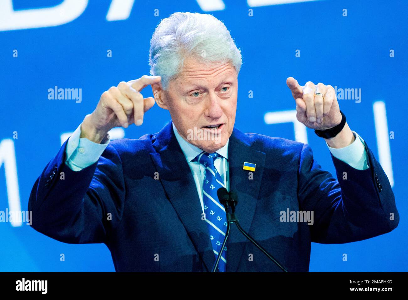 Former President Bill Clinton speaks at the Clinton Global Initiative ...