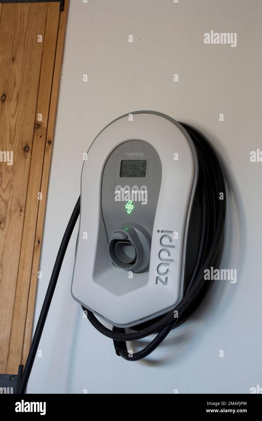 myenergi Zappi v2  smart ntelligent  solar electric car charger UK Stock Photo