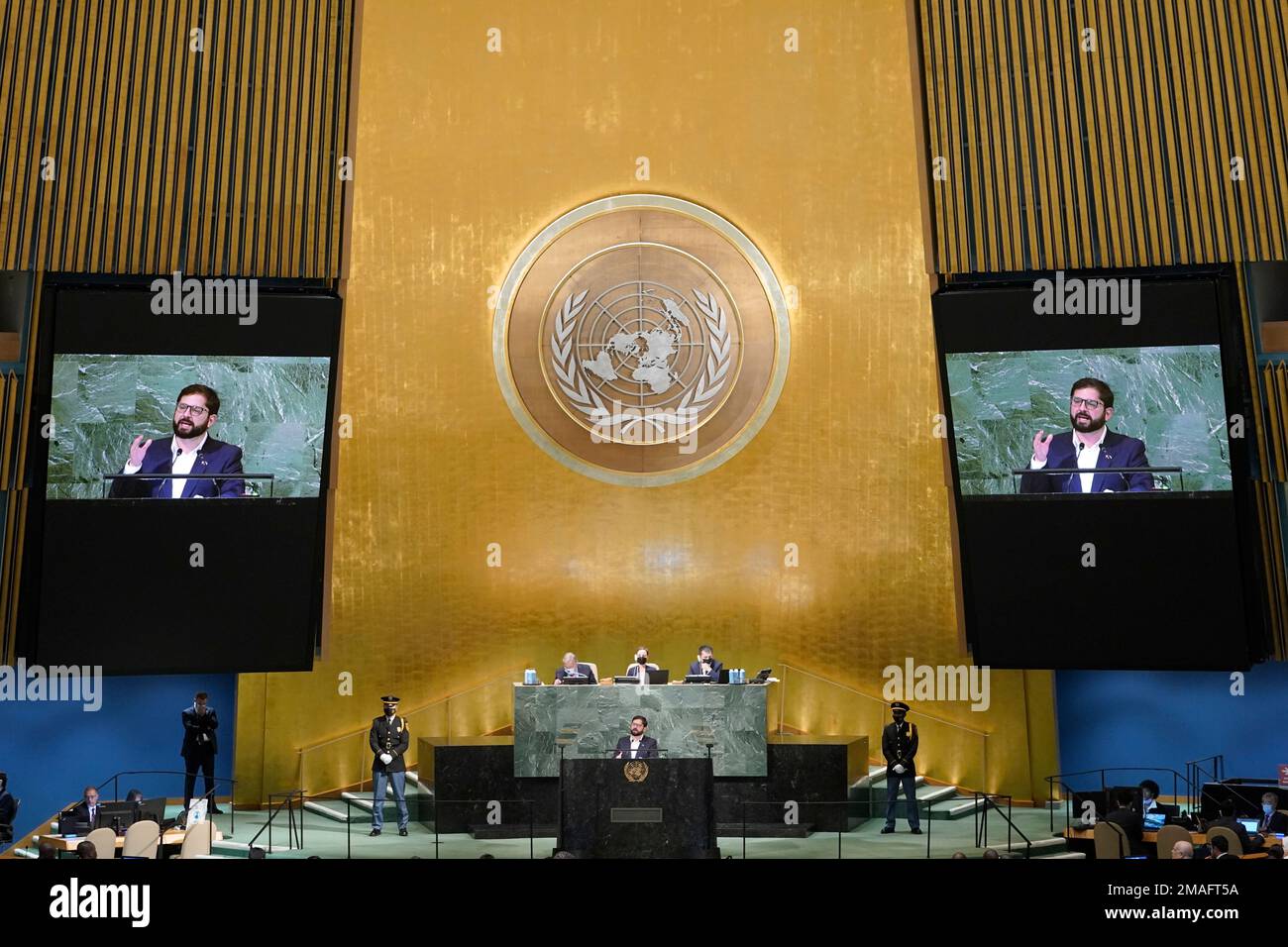 President of Chile Gabriel Boric Font addresses the 77th session of the ...