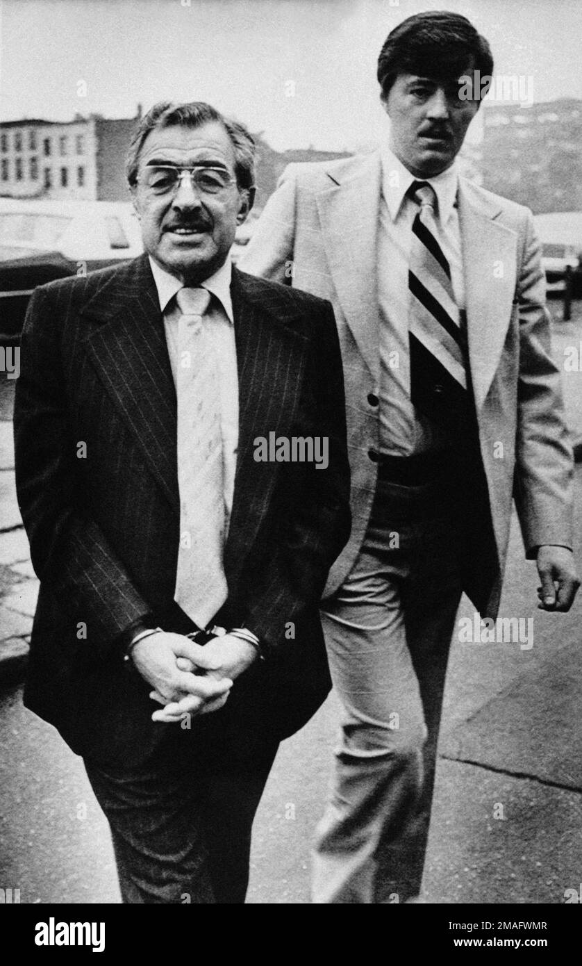 Former Teamster boss Anthony "Tony Pro" Provenzano, left, is escorted