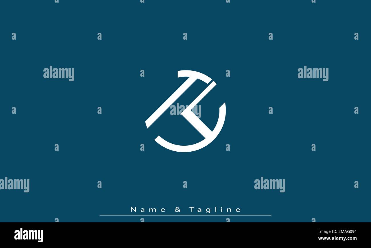 Alphabet letters Initials Monogram logo TY , YT Stock Vector