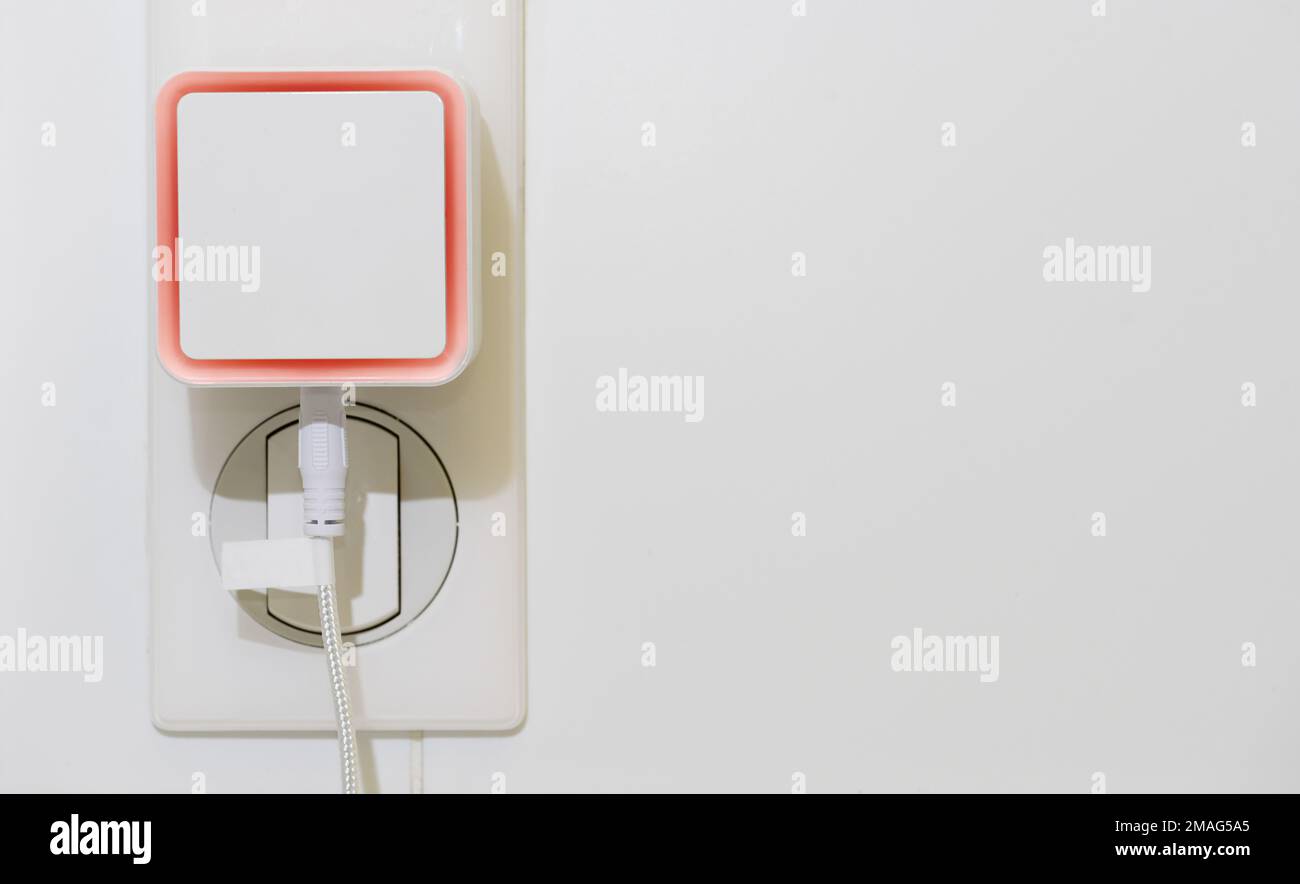 Alarm went off on water leak and flood sensor with extended cord in