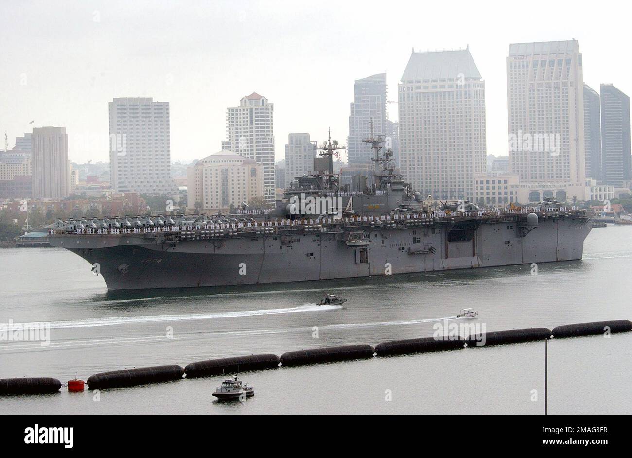 USS Boxer (LHD 4)  Naval Base, San Diego Stock Photo