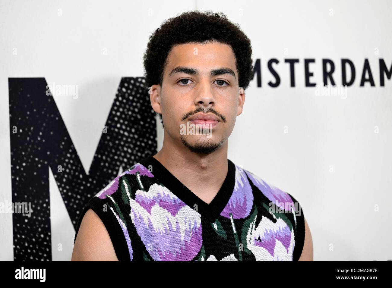 Marcus Scribner attends the world premiere of "Amsterdam" at Alice