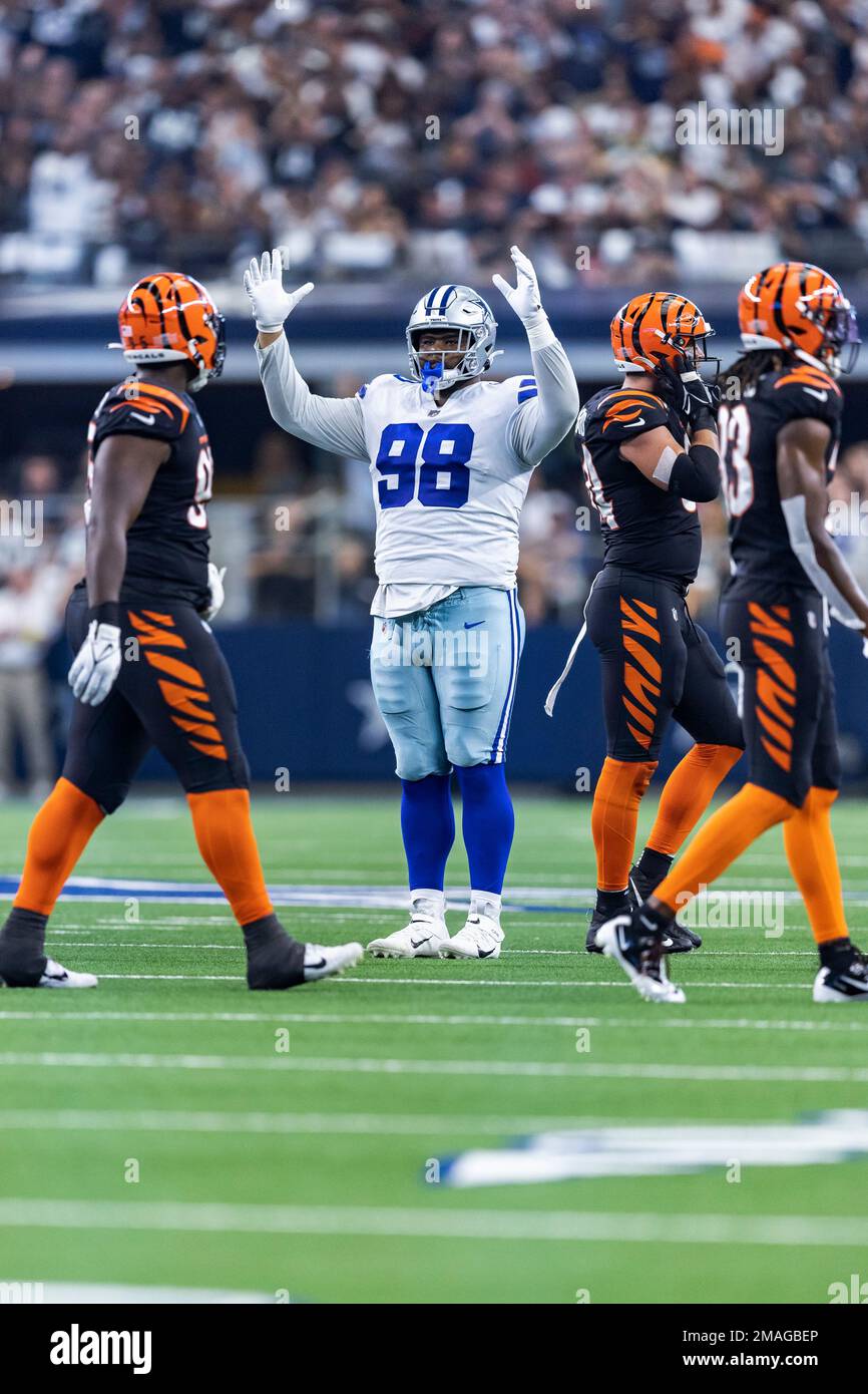 Dallas Cowboys defensive tackle Quinton Bohanna (98) is seen after an NFL  football game against the Chicago Bears, Sunday, Oct. 30, 2022, in  Arlington, Texas. Dallas won 49-29. (AP Photo/Brandon Wade Stock Photo -  Alamy