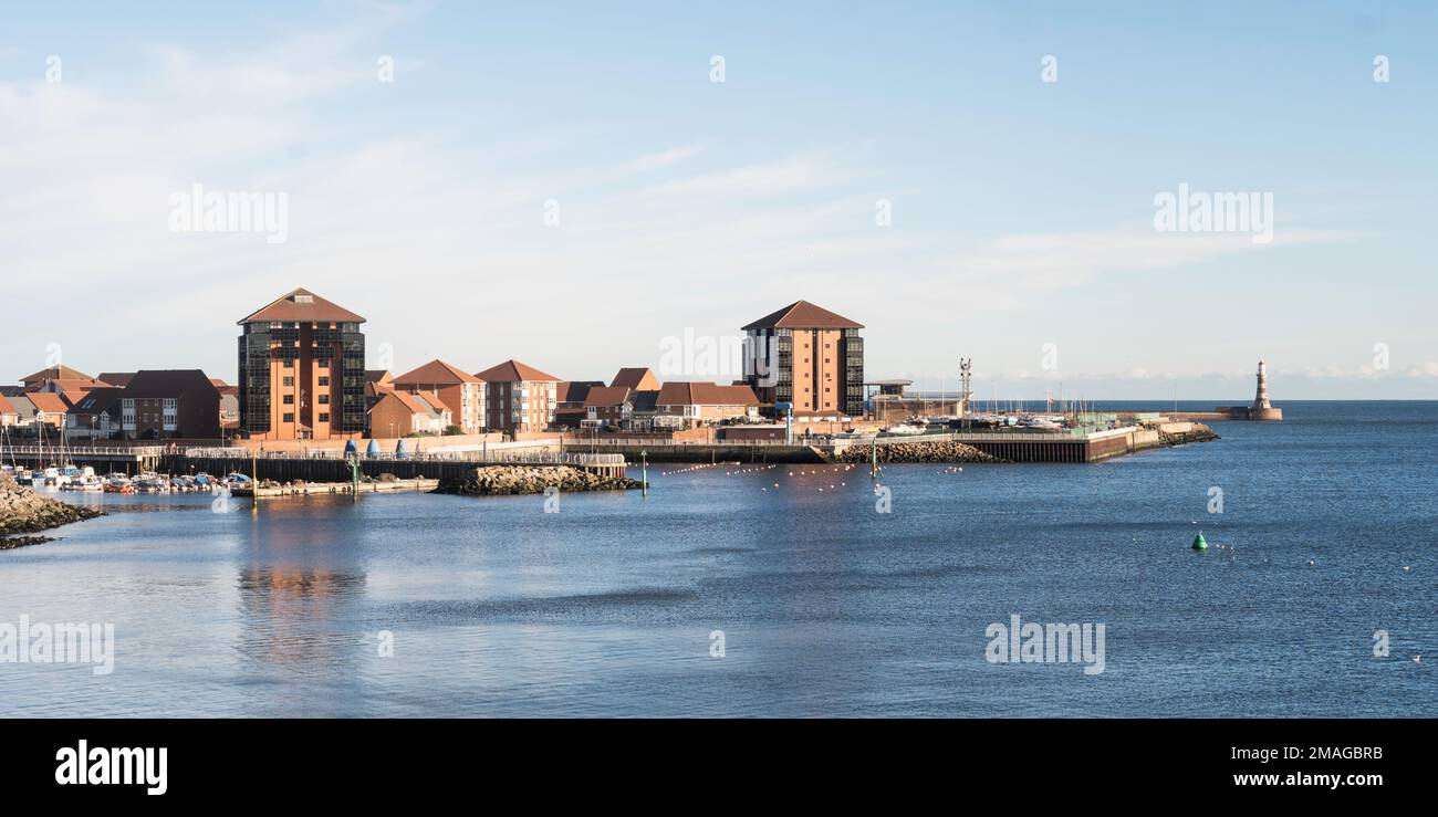 Residential development at Roker marina, Sunderland, north east England