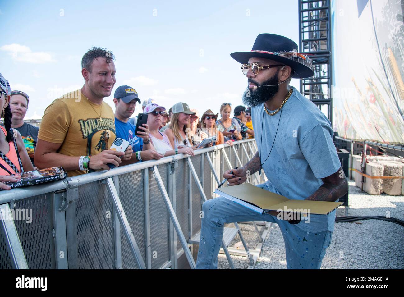 Justin Sutherland is seen at Bourbon and Beyond Music Festival at