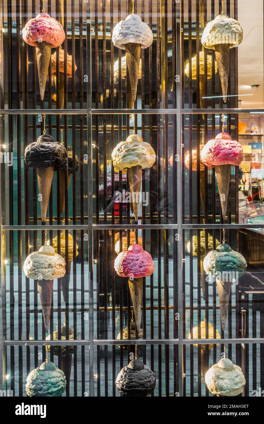 Ice cream cones, Venice, Italy Stock Photo Alamy