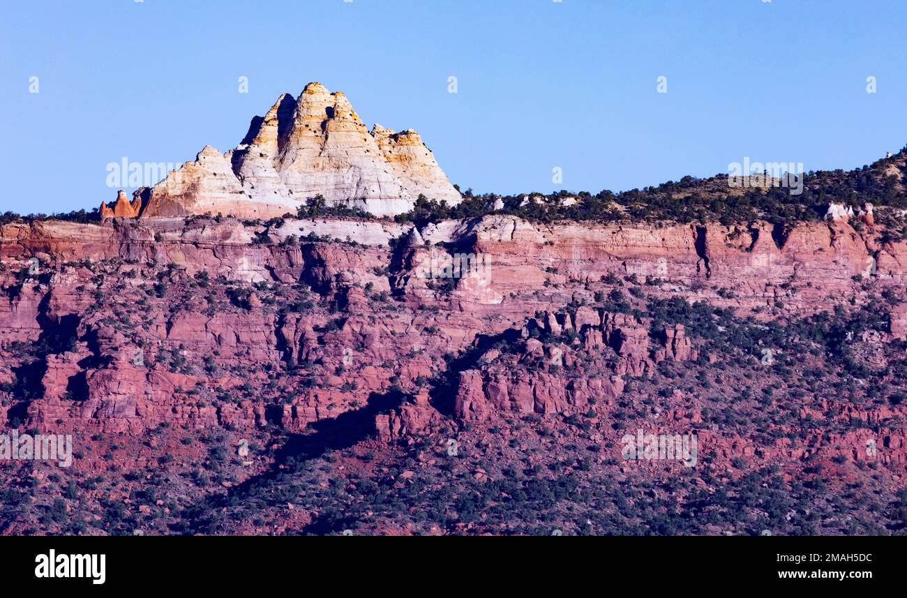 Intriguing rock formations and sandstone shapes of Grand Staircase-Escalente National Monument in southern Utah, United States Stock Photo