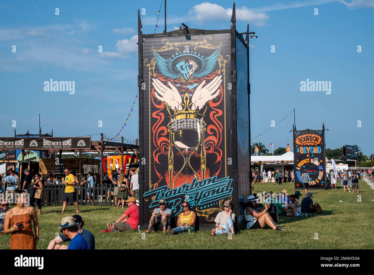Festivalgoers are seen at Bourbon and Beyond Music Festival at Kentucky