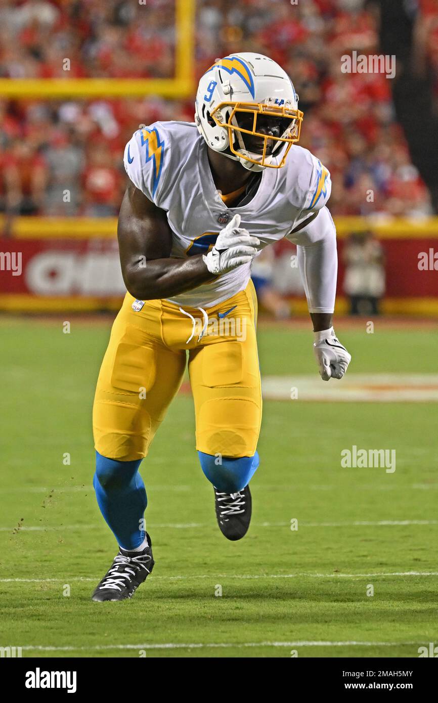 Los Angeles Chargers linebacker Kenneth Murray Jr. 9 rushes on