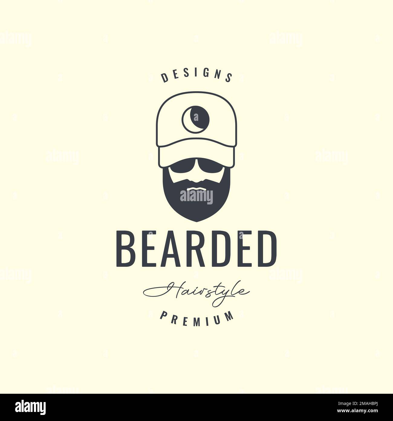 old guy bearded style cool hat sunglasses hipster vintage retro logo