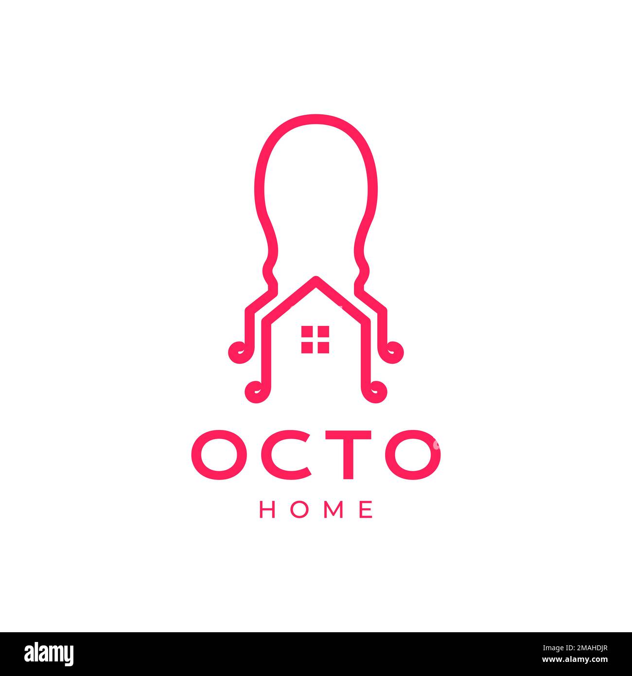 home house octopus seafood delicious taste restaurant marine biota logo ...