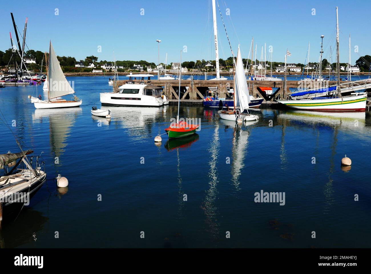 La TrinitesurMer marina, Morbihan, Bretagne, Brittany, France, Europe