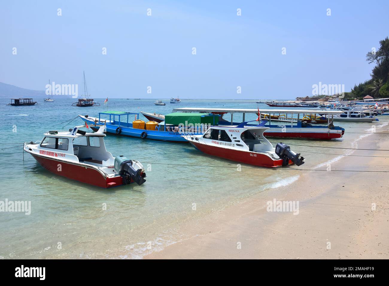 boats, port, Gili Air, Gili Islands, West Nusa Tenggara, Indonesia