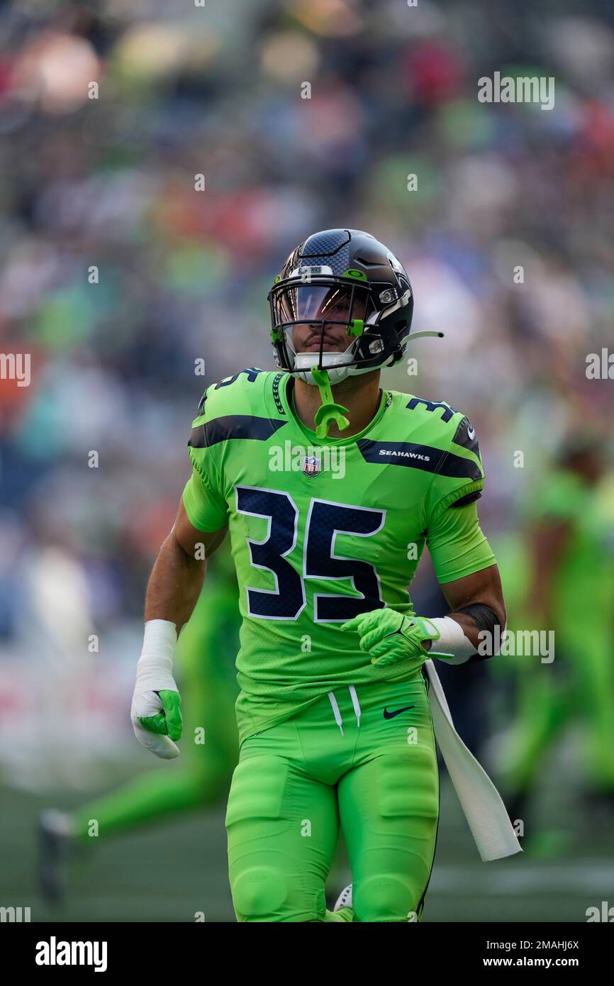 Seattle Seahawks free safety Joey Blount works out during NFL