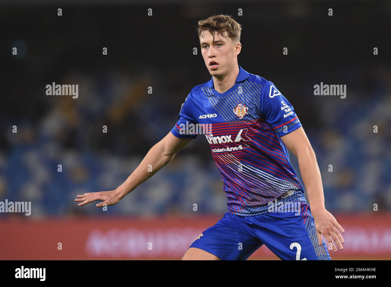Naples, Italy. 17 Jan, 2023. Jack Hendry of US Cremonese during the Coppa Italia match between SSC Napoli and US Cremonese at Stadio Diego Armando Mar Stock Photo