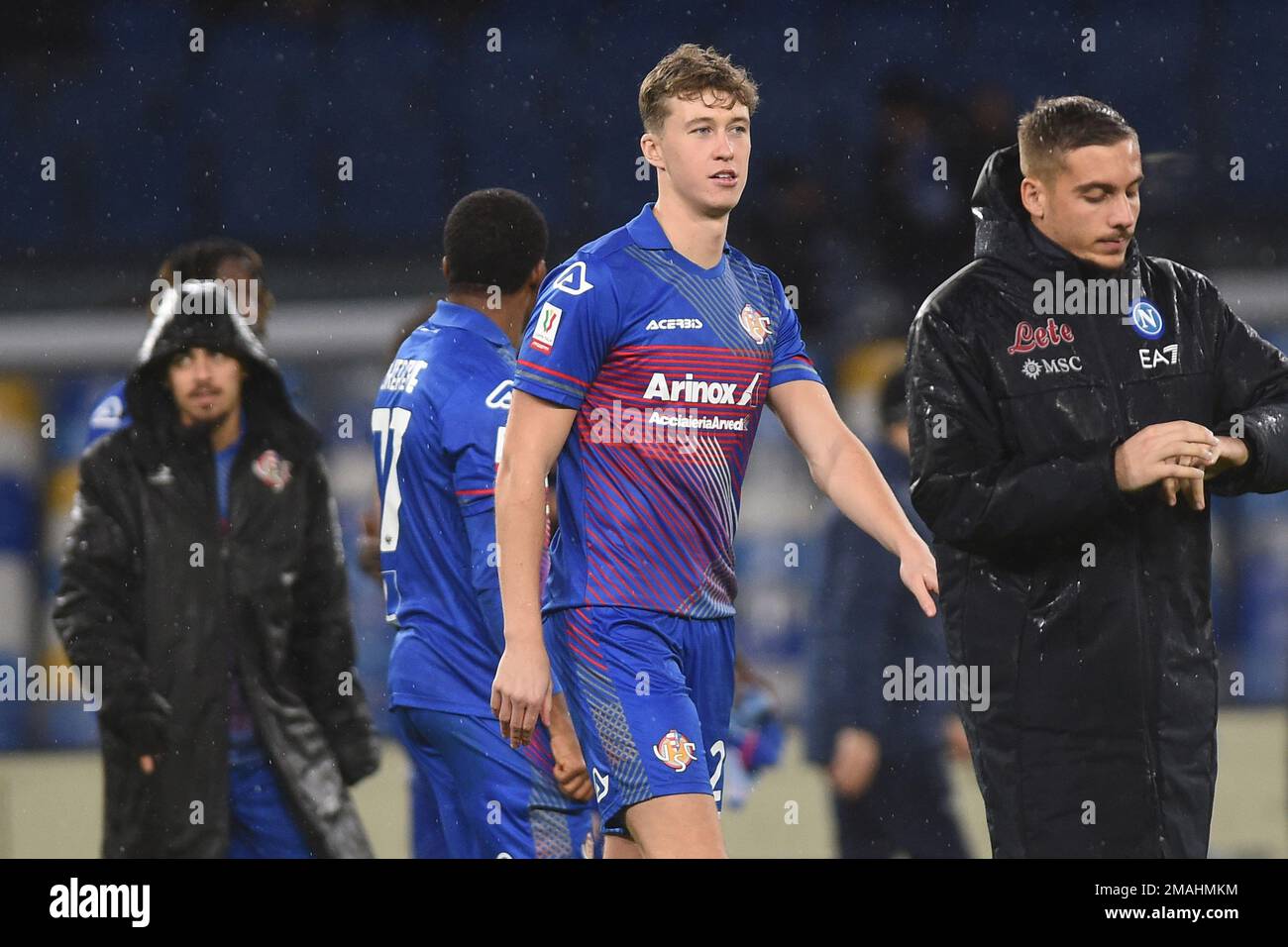 Naples, Italy. 18 Jan, 2023. Jack Hendry of US Cremonese during the Coppa Italia match between SSC Napoli and US Cremonese at Stadio Diego Armando Mar Stock Photo