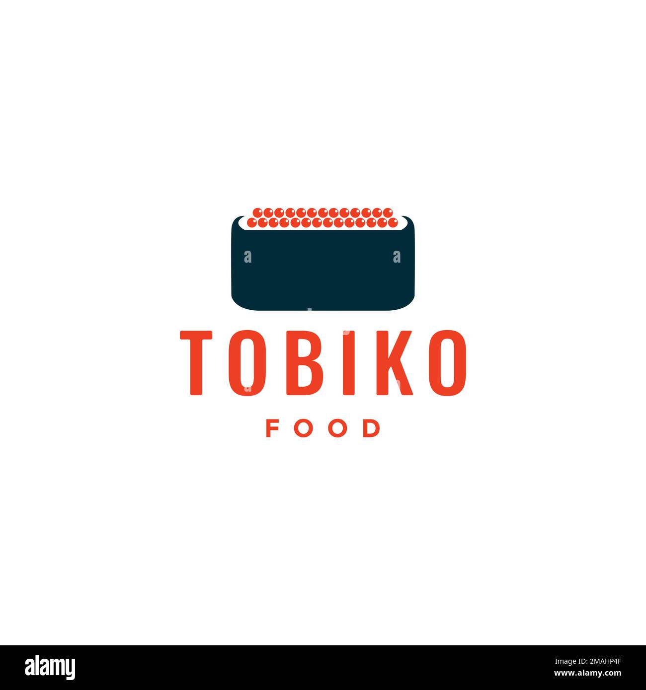 japanese food delicious tobiko fish egg restaurant eat logo design