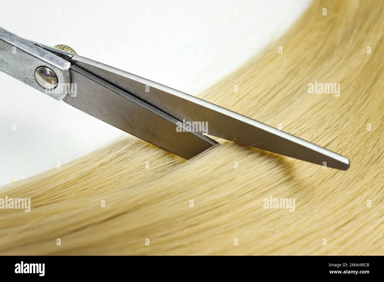 Hairdresser salon equipment concept, premium hairdressing set. Accessories for haircut with copy space Stock Photo