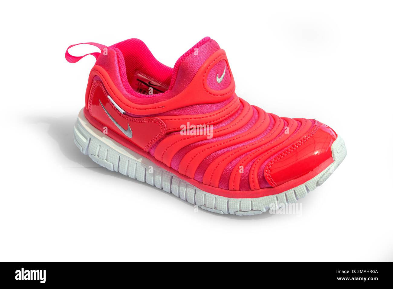 Pomos, Cyprus - September 04, 2017: Nike shoe. Product shoot of Nike  running shoe. isolated over white background, with clipping path Stock  Photo - Alamy