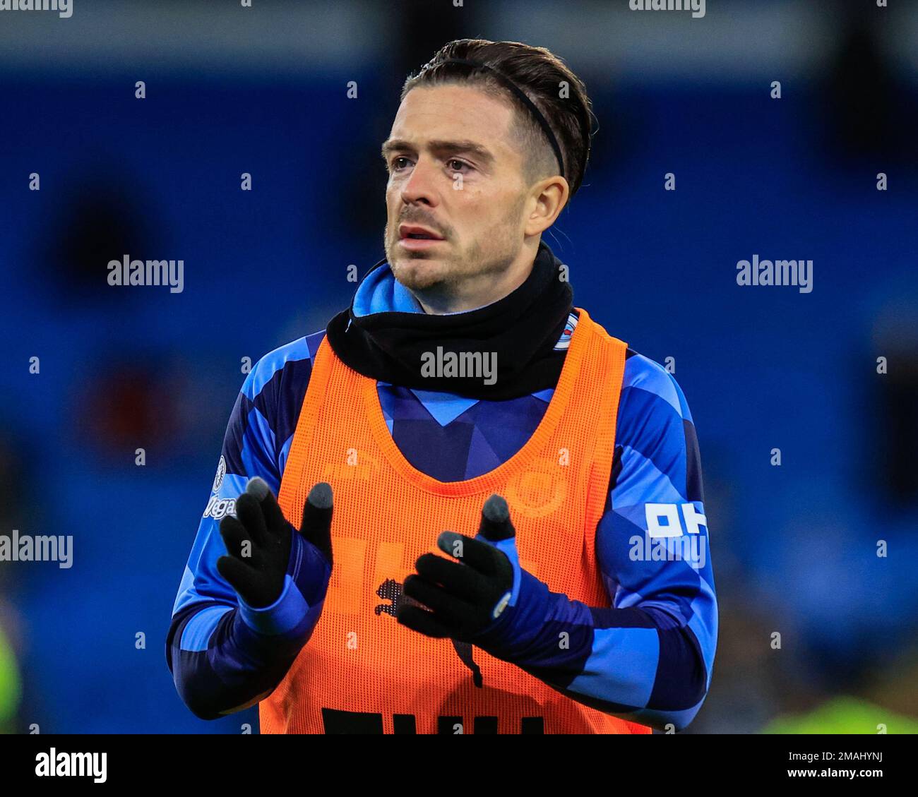 Jack Grealish #10 of Manchester City applauds the home fans during the 