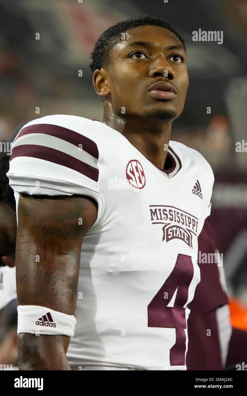 Mississippi State cornerback DeCarlos Nicholson (4) during an NCAA