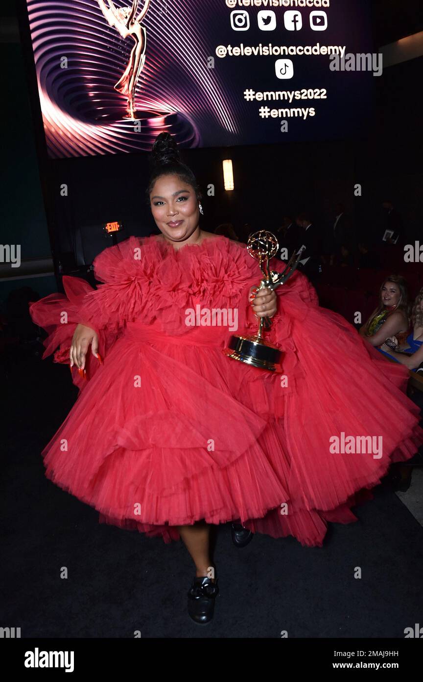 Lizzo, winner of the Emmy for outstanding competition program for