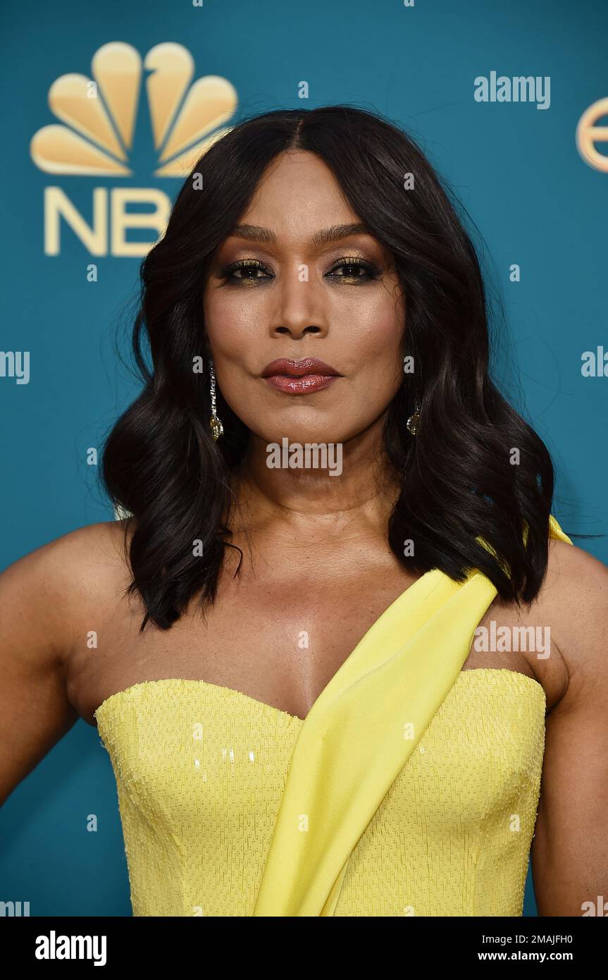 Angela Bassett arrives at the 74th Emmy Awards on Monday, Sept. 12, 2022 at  the Microsoft Theater in Los Angeles. (Photo by Jordan Strauss/Invision for  the Television Academy/AP Images Stock Photo -
