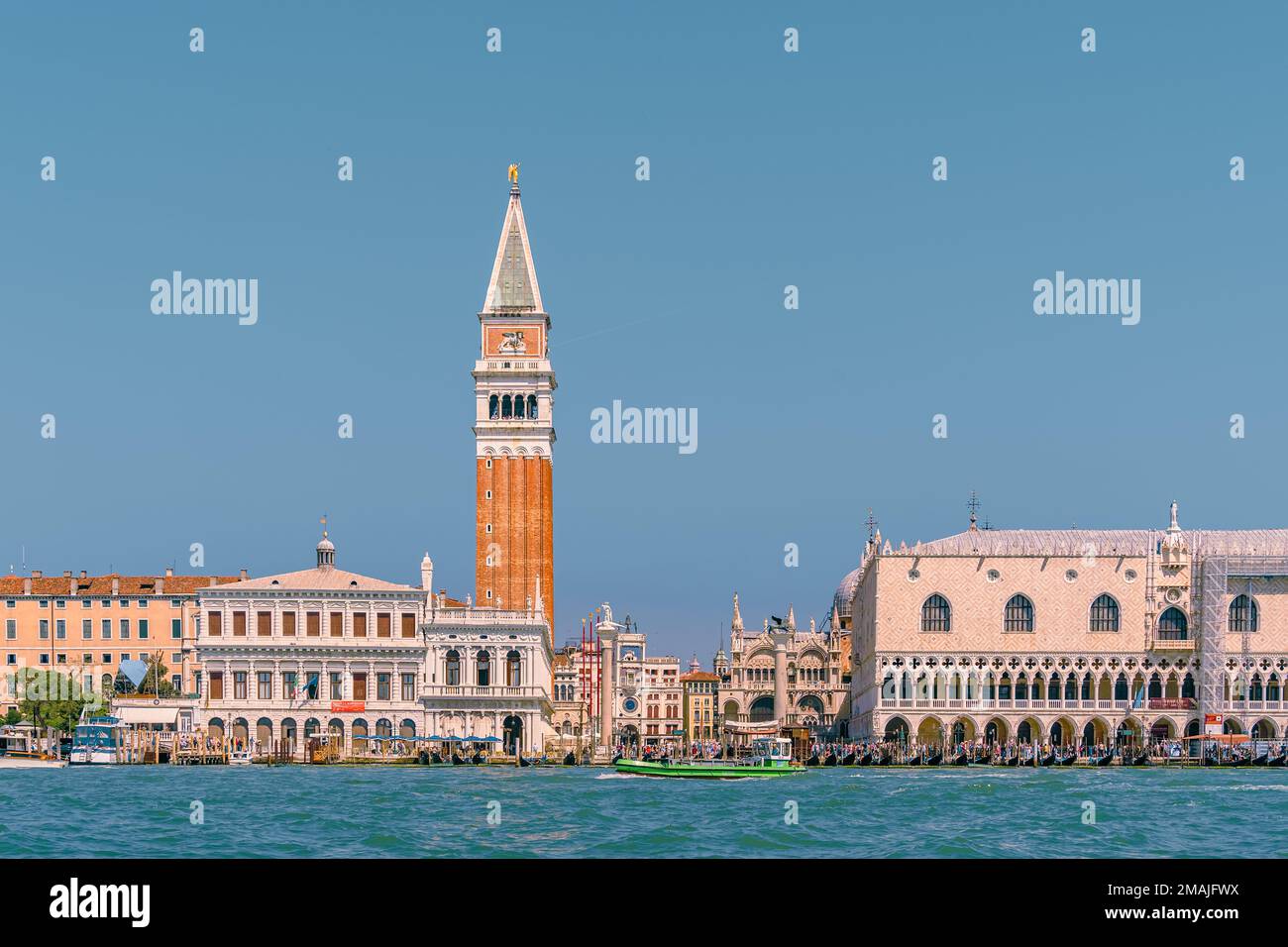 skyline of Venice with the lagoon in front Stock Photo - Alamy