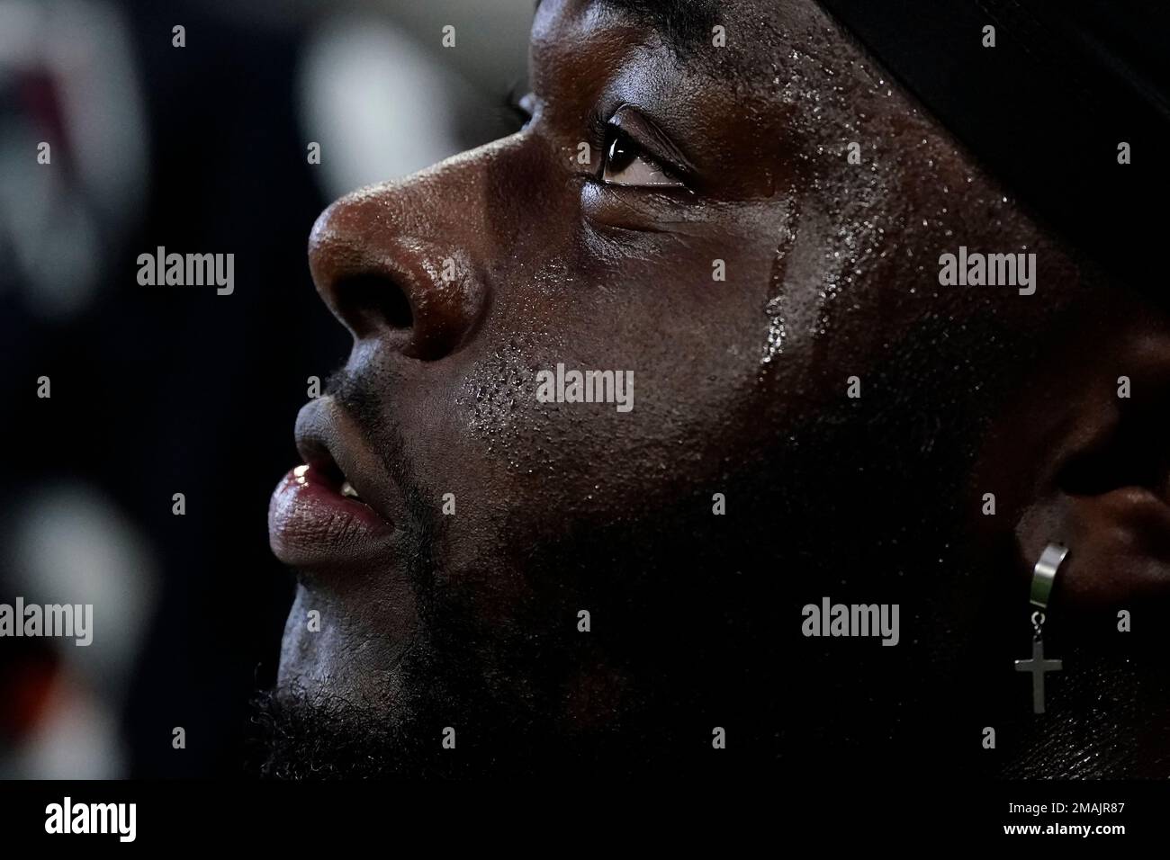 Atlanta Falcons defensive tackle Timmy Horne (93) pictured before an NFL  football game against the Washington Commanders, Sunday, November 27, 2022  in Landover. (AP Photo/Daniel Kucin Jr Stock Photo - Alamy