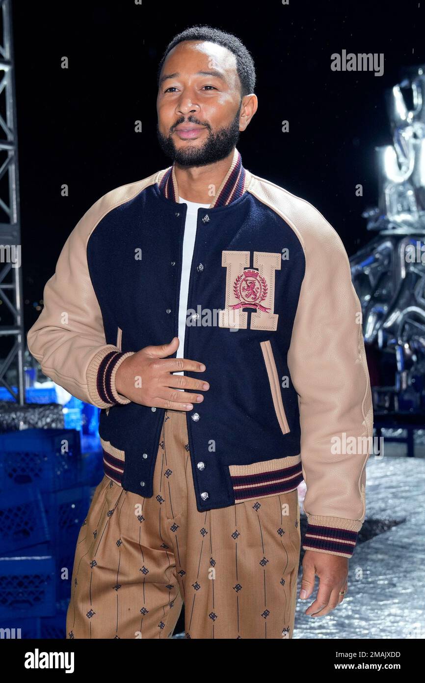 John Legend attends the Tommy Hilfiger Fall 2022 fashion show at the  Skyline Drive-In on Sunday, Sept. 11, 2022, in New York. (Photo by Charles  Sykes/Invision/AP Stock Photo - Alamy