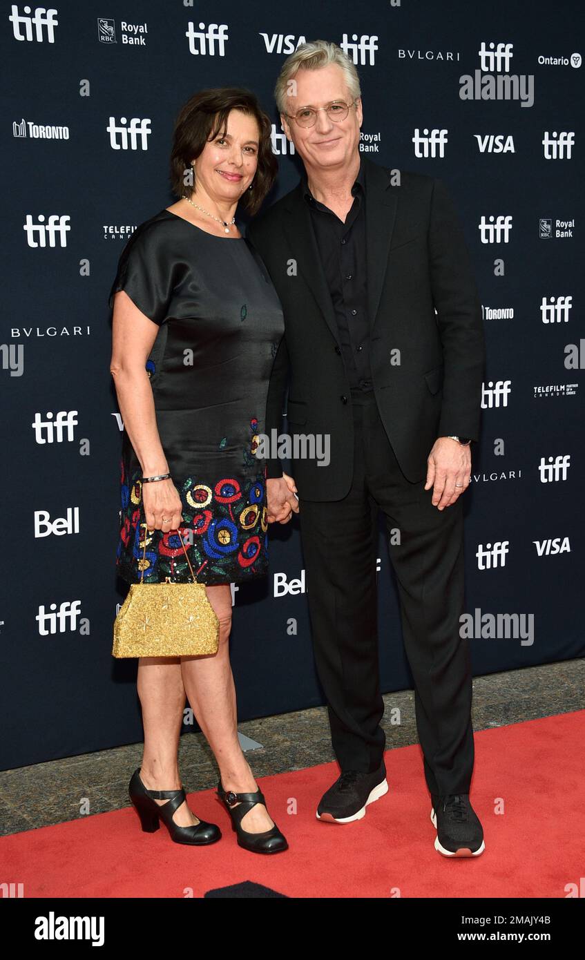 Rosalind left, and Linus Roache attend the premiere of "My