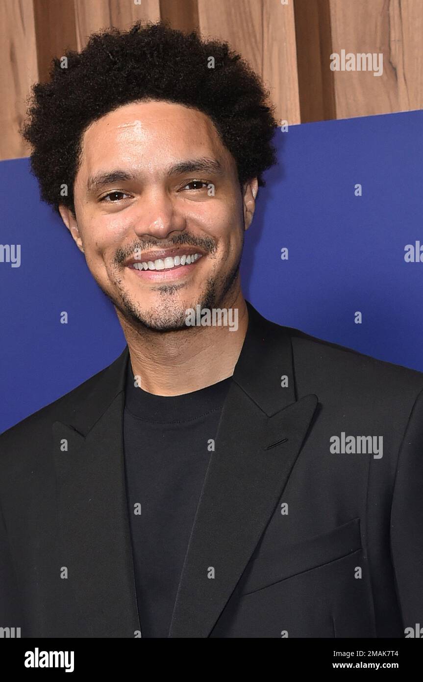 Trevor Noah arrives at the Paramount Emmy Party on Saturday, Sept. 10 ...