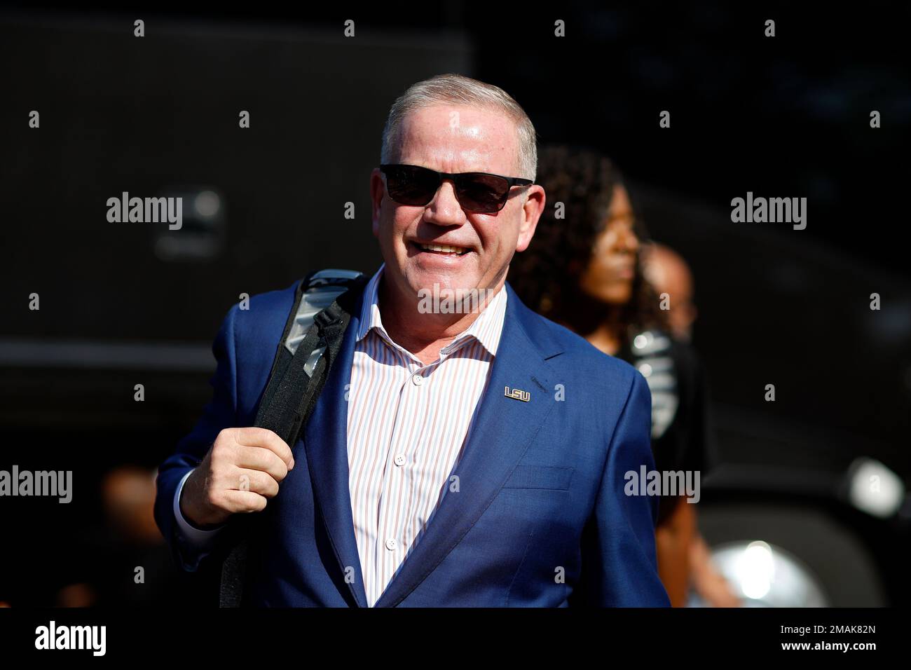 LSU head coach Brian Kelly is seen - Lsu Head Coach Brian Kelly Is Seen Before An Ncaa College Football Game Against Southern In Baton Rouge La Saturday Sept 10 2022 Ap Phototyler Kaufman 2MAK82N 
