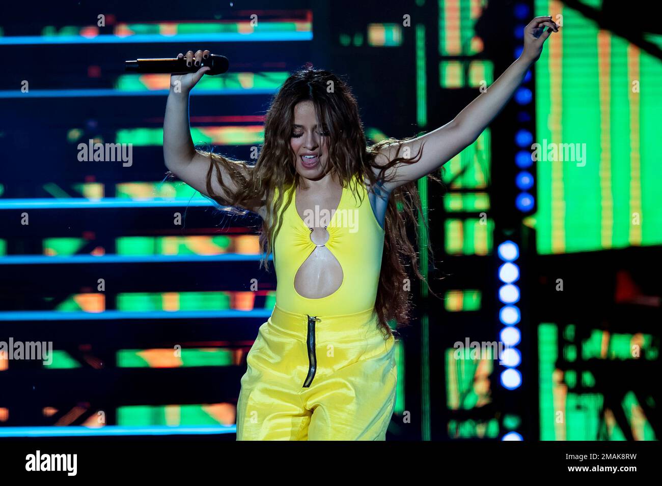 Cuban-born American singer Camila Cabello performs during the Rock in ...