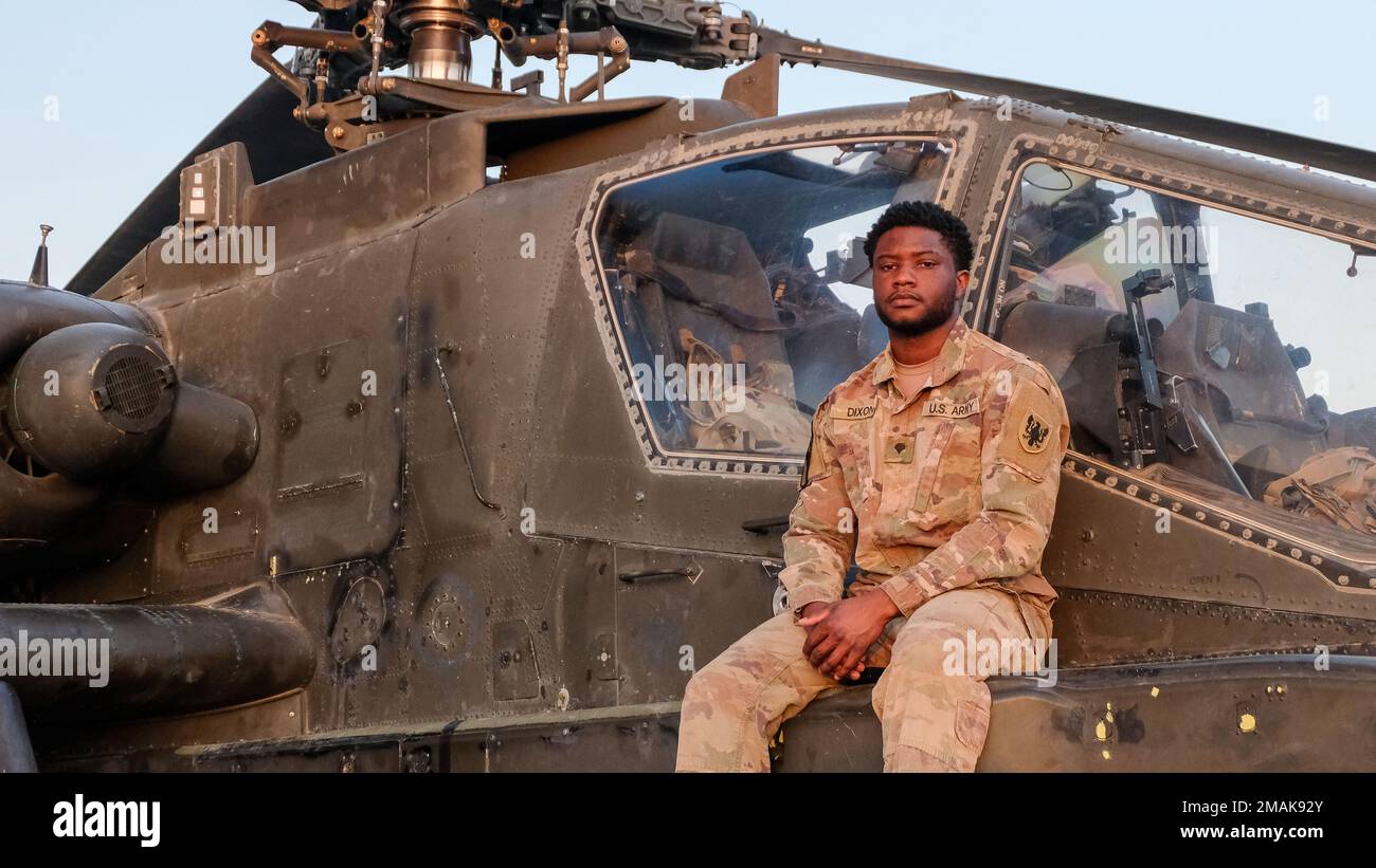 U.S. Army Spc. Joshua Dixon, an aircraft structural repairer with 90th