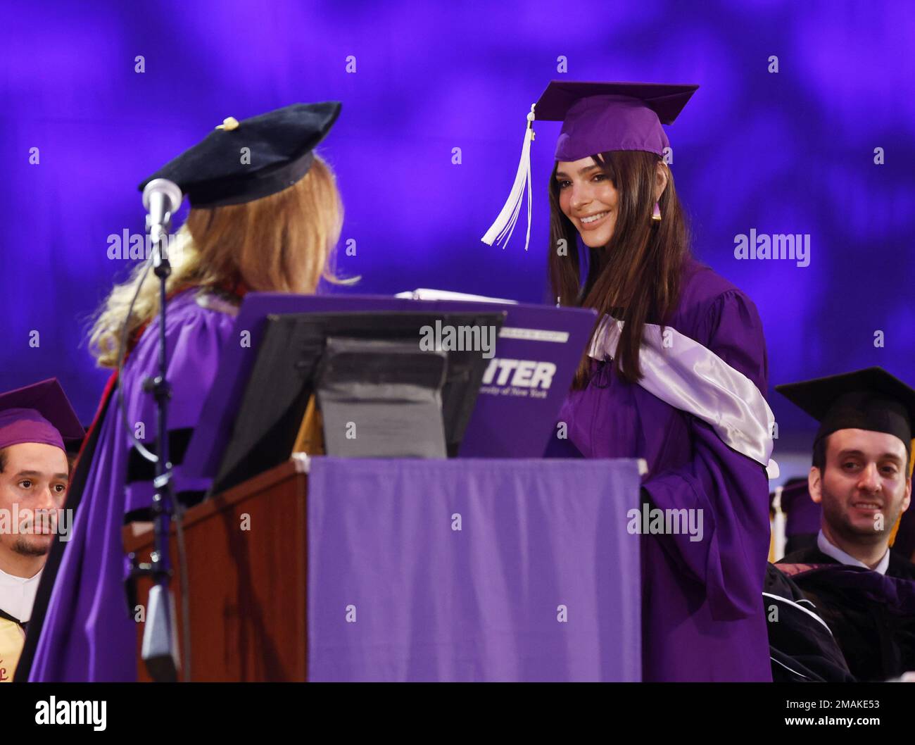 New York, United States. 18th Jan, 2023. Emily Ratajkowski stands to